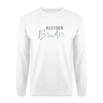 Kleiner Bruder - Unisex Pullover - Weiß - Vorne - Alina (178cm) & Michal (187cm)