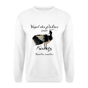 Kiebitz, Vogel des Jahres 2024 - Unisex Pullover - Weiß - Vorne - Alina (178cm) & Michal (187cm)