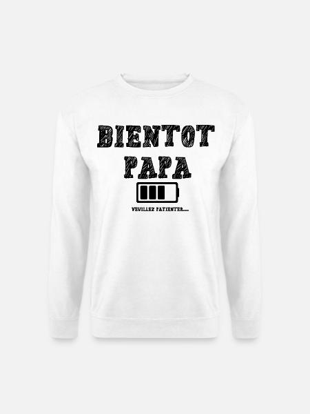 Bald Vater - Unisex Pullover - Weiß