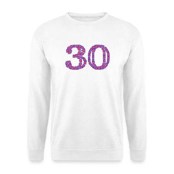 30. 30 YEARS. 30th ANNIVERSARY. 30 YEARS ANNIVERSARY. - Unisex Sweatshirt - white - Front
