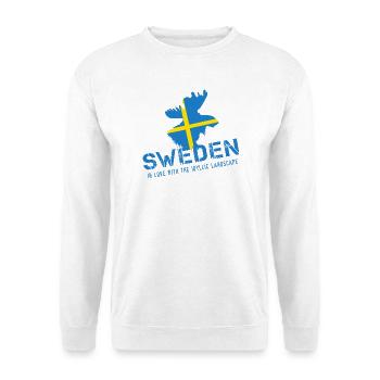 Schweden Sweden Sverige - Unisex Pullover - Weiß - Vorne - Alina (178cm) & Michal (187cm)