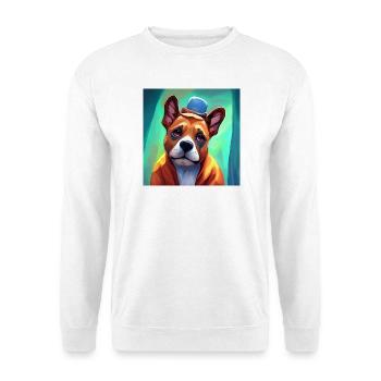 Liebe mich zärtlich - Unisex Pullover - Weiß - Vorne - Alina (178cm) & Michal (187cm)
