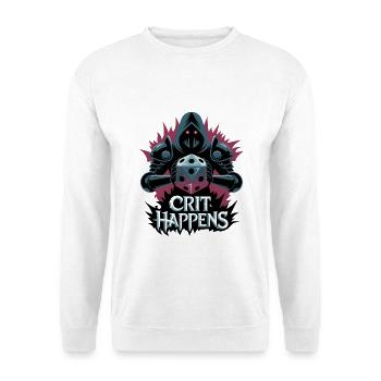 Les coups critiques se produisent - Sweat-shirt Unisexe - blanc - Devant