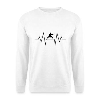 Kampfsport - Unisex Pullover - Weiß - Vorne - Alina (178cm) & Michal (187cm)