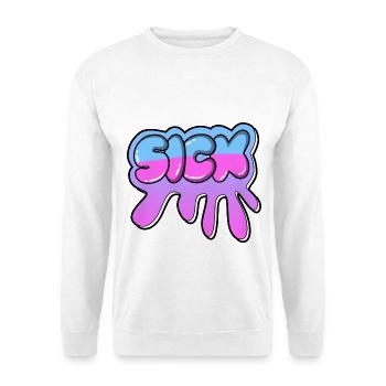 Graffiti - Unisex Pullover - Weiß - Vorne - Alina (178cm) & Michal (187cm)