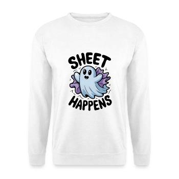 Sheet Happens - Unisex Sweatshirt - white - Front