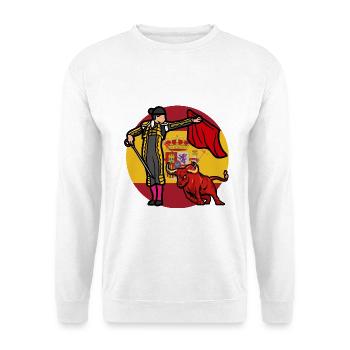 Es lebe der Stierkampf - Unisex Pullover - Weiß - Vorne - Alina (178cm) & Michal (187cm)