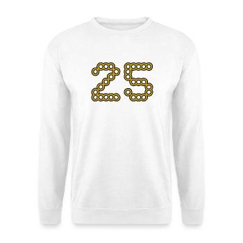 25. 25 ANS. 25e ANNIVERSAIRE. ANNIVERSAIRE 25 ANS. - Sweat-shirt Unisexe - blanc - Devant