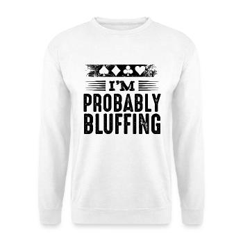 Poker - Unisex Sweatshirt - white - Front