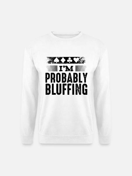 Poker - Unisex Sweatshirt - white