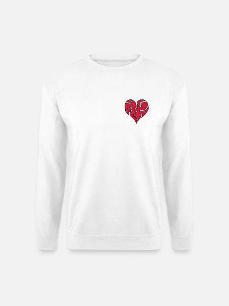 HEARTBROKEN <3 - Unisex Pullover - Weiß