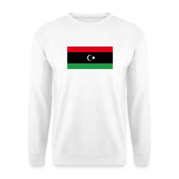 Libyen - Unisex Pullover - Weiß - Vorne - Alina (178cm) & Michal (187cm)