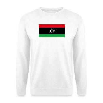 Libyen - Unisex Pullover - Weiß - Vorne - Alina (178cm) & Michal (187cm)