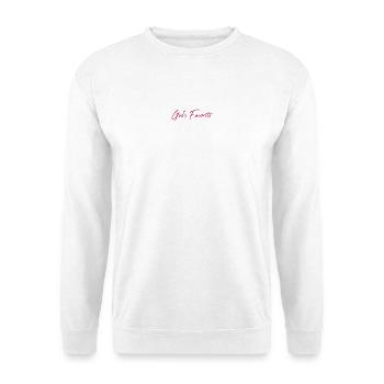 God's favorite - Unisex Pullover - Weiß - Vorne - Alina (178cm) & Michal (187cm)