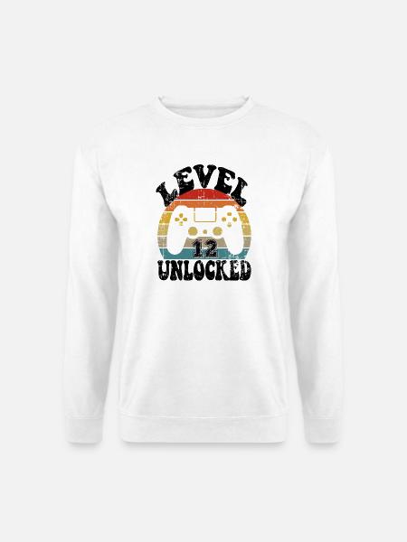 12 Birthday gift Funny 12th birthday Present - Unisex Pullover - Weiß