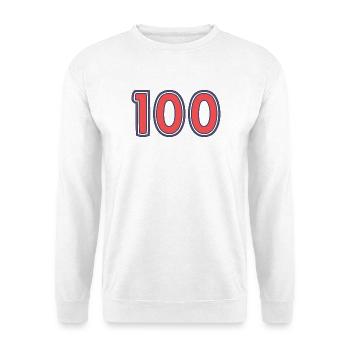 100. 100 ANS. 100e ANNIVERSAIRE - Sweat-shirt Unisexe - blanc - Devant