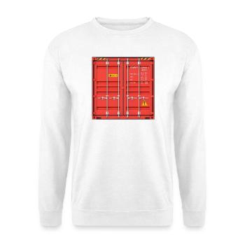 Container - Unisex Pullover - Weiß - Vorne - Alina (178cm) & Michal (187cm)