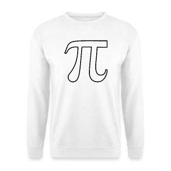 Pi Day PI pi - Unisex Pullover - Weiß - Vorne - Alina (178cm) & Michal (187cm)