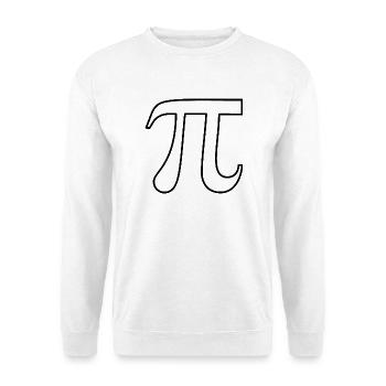 Pi Day PI pi - Unisex Pullover - Weiß - Vorne - Alina (178cm) & Michal (187cm)