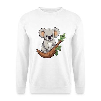 Koala Niedliche Karikatur Kawaii Aquarell Tier Haustier - Unisex Pullover - Weiß - Vorne - Alina (178cm) & Michal (187cm)