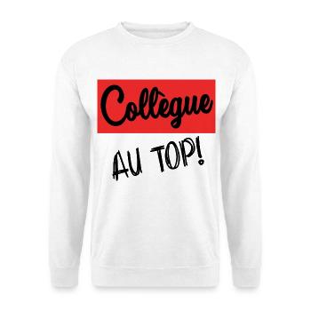 COLLEAGUE. START. RETIREMENT. EMPLOYMENT. HUMOR - Unisex Sweatshirt - white - Front