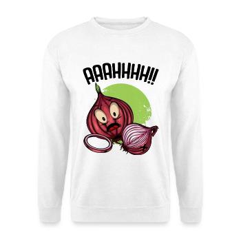 Onion chaos neon illustration - Unisex Sweatshirt - white - Front