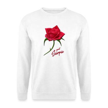 Scorpio great scorpio Skorpion - Unisex Pullover - Weiß - Vorne - Alina (178cm) & Michal (187cm)