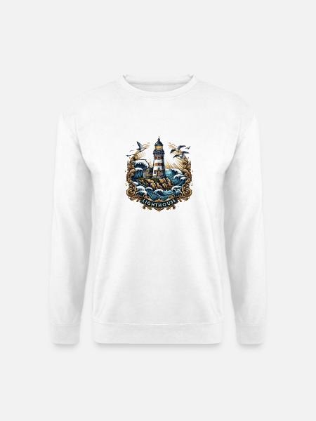 Lighthouse Logo - Unisex Sweatshirt - white