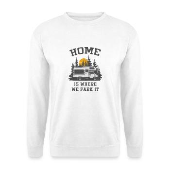 Camping-car Camping Camping-car - Sweat-shirt Unisexe - blanc - Devant