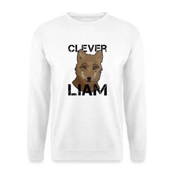 Liam Geburtstag Liam - Unisex Pullover - Weiß - Vorne - Alina (178cm) & Michal (187cm)