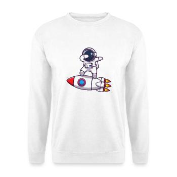 Rakete - Unisex Pullover - Weiß - Vorne - Alina (178cm) & Michal (187cm)