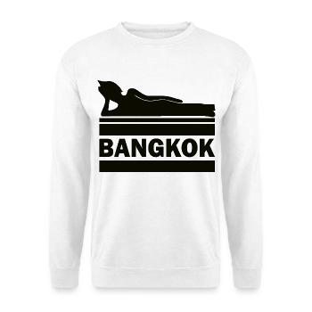 Bangkok Bouddha Thaïlande Temple Wat Pho Souvenir TH - Sweat-shirt Unisexe - blanc - Devant
