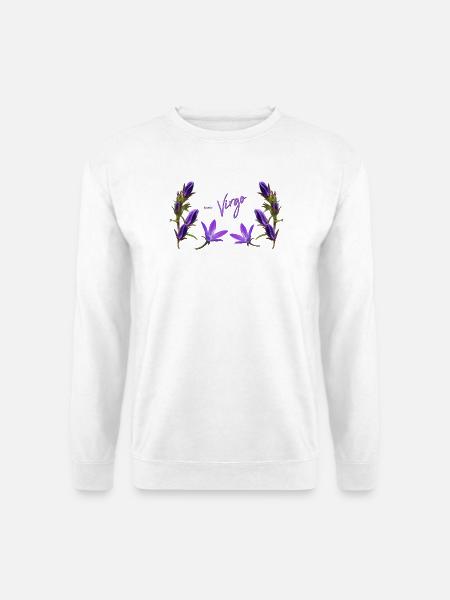 Jungfrau Sternzeichen Jungfrau Glockenblume - Unisex Pullover - Weiß