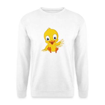 Mignon poussin - Sweat-shirt Unisexe - blanc - Devant