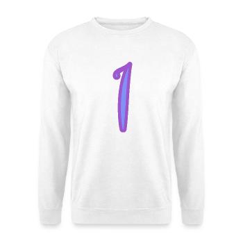 1. 1 JAHR. 1. JAHRESTAG. 1 JAHR GEBURTSTAG - Unisex Pullover - Weiß - Vorne
