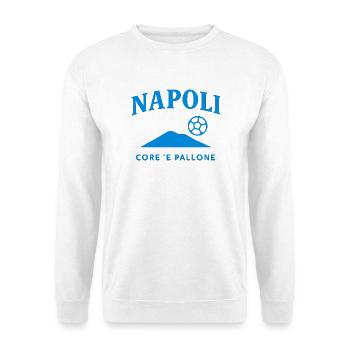 Napoli Core Pallone Logo - Unisex Pullover - Weiß - Vorne - Alina (178cm) & Michal (187cm)