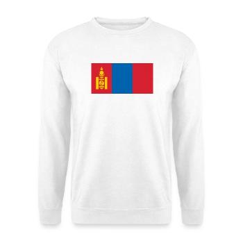 Mongolei - Unisex Pullover - Weiß - Vorne - Alina (178cm) & Michal (187cm)