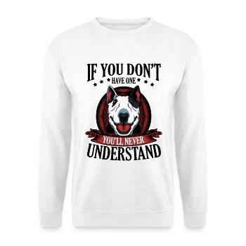 Bull Terrier - Sweat-shirt Unisexe - blanc - Devant