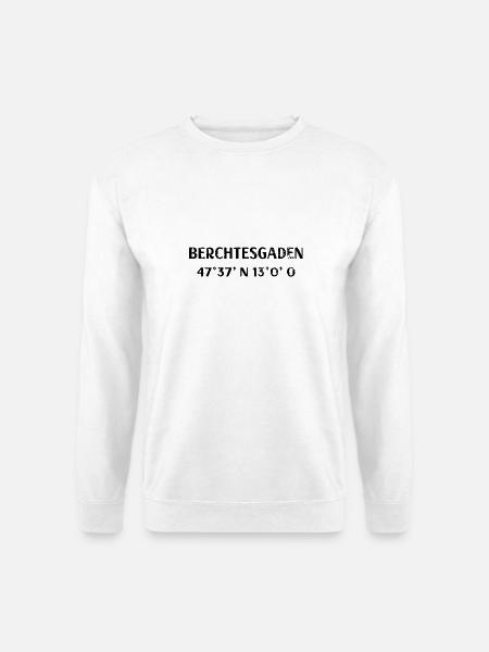 Berchtesgaden Koordinaten Wandern - Unisex Pullover - Weiß