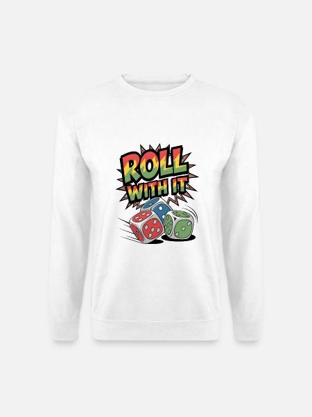 Roulez avec - Sweat-shirt Unisexe - blanc