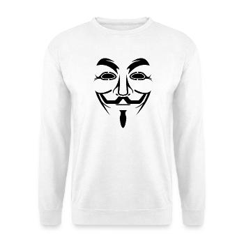 Anonymous - Unisex Pullover - Weiß - Vorne - Alina (178cm) & Michal (187cm)