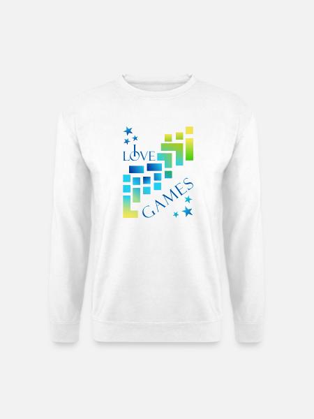 I love games - Unisex Pullover - Weiß