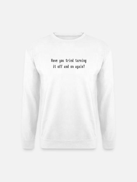 On or Off - Unisex Pullover - Weiß