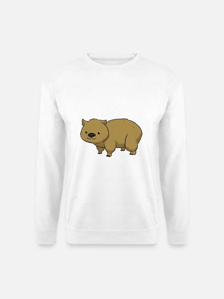 Wombat - Unisex Pullover - Weiß