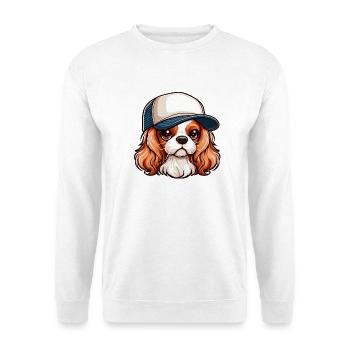 Chien Cavalier King Charles chien - casquette - Sweat-shirt Unisexe - blanc - Devant