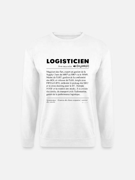Logisticien - Maestro de la Supply Chain ! - Sweat-shirt Unisexe - blanc