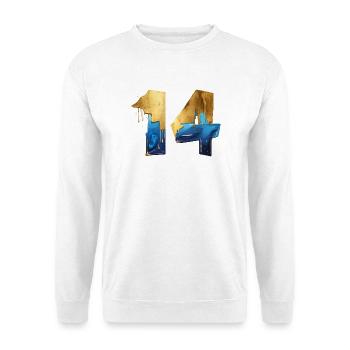NR. 14 NUMMER 14 COOL 14. GEBURTSTAG - Unisex Pullover - Weiß - Vorne