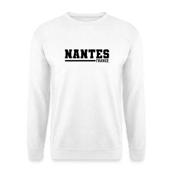 Nantes | Frankreich - Unisex Pullover - Weiß - Vorne