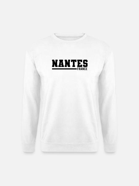 Nantes | Frankreich - Unisex Pullover - Weiß