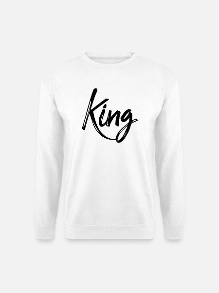 King - Unisex Pullover - Weiß